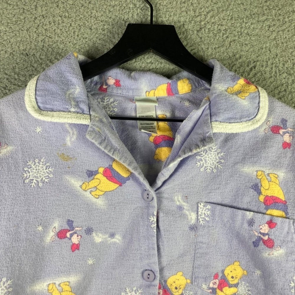 Disney Winnie Pooh Womens‎ Pajama Top M Sleepwear Ladies Pooh Bear Tee - Picture 7 of 11